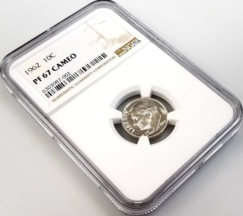 1962 Proof Roosevelt Dime certified PF 67 Cameo by NGC!-1