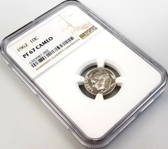 1962 Proof Roosevelt Dime certified PF 67 Cameo by NGC!-1