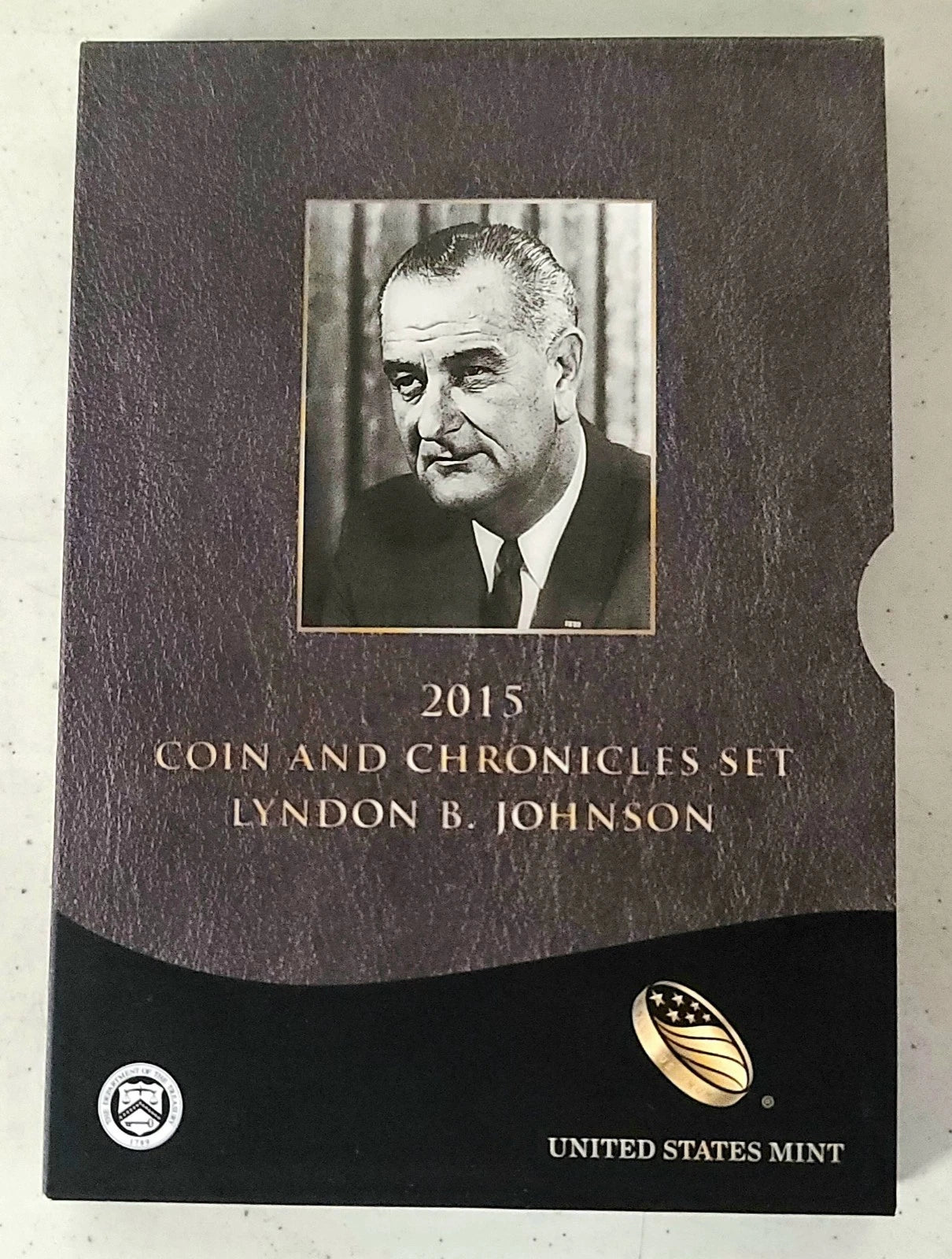 2015 LBJ Coin and Chronicles Set (Missing Presidential Medal), OGP & COA!!
