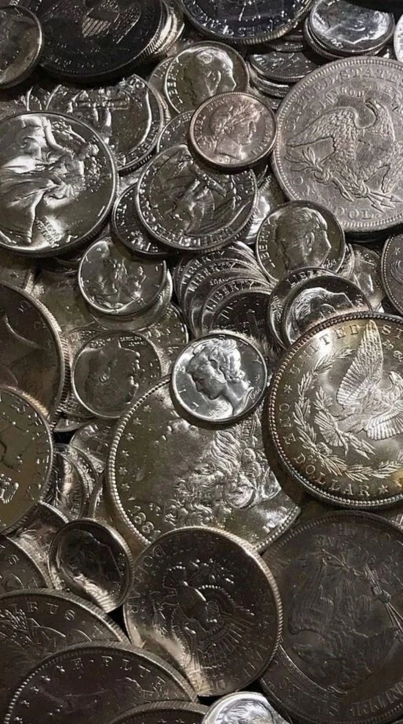 ✯90% SILVER US COINS LOT✯ UNC OLD SALE LOT BU ✯ ESTATE Pre 1964 BULLION BAR 2+✯-1