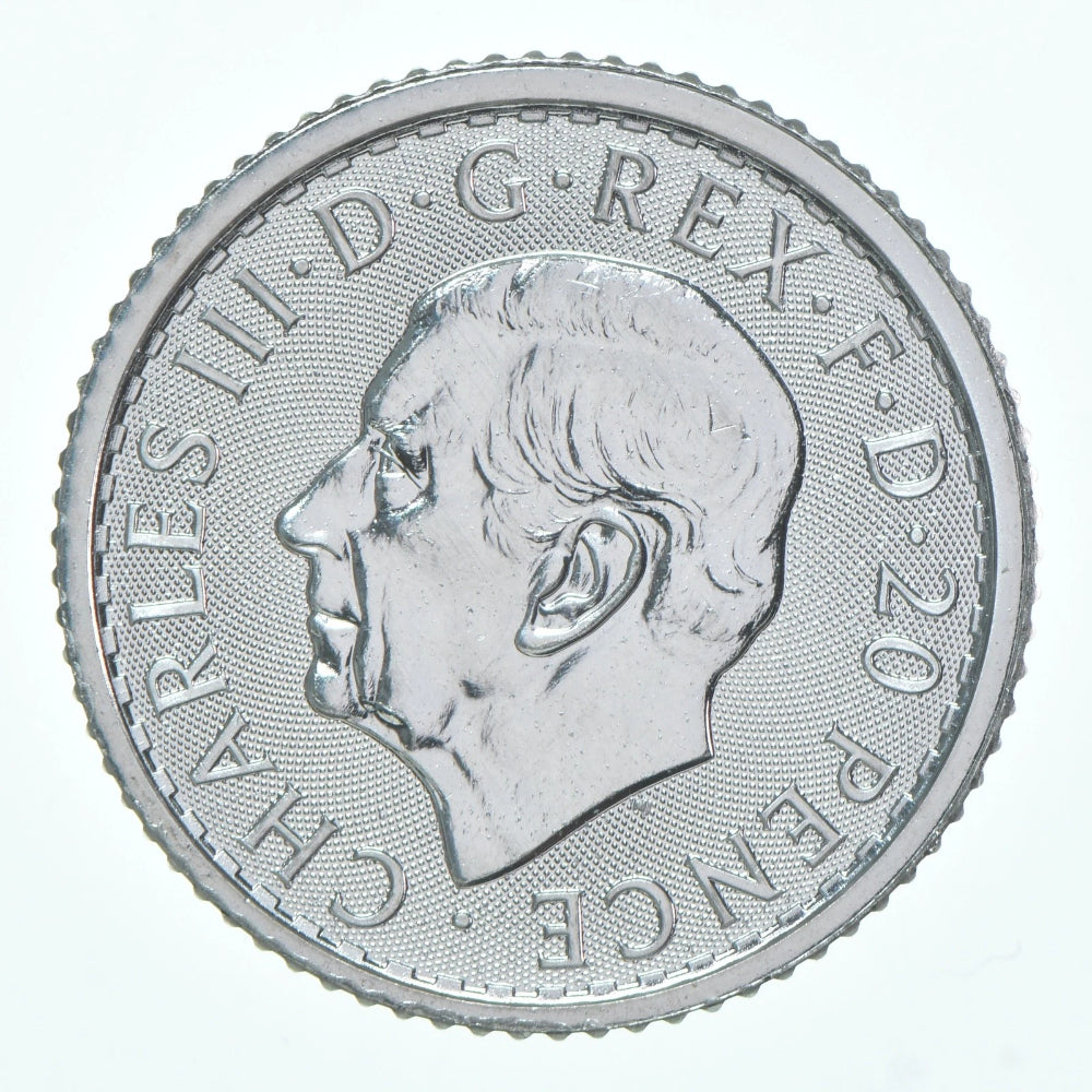 2026 Gran Bretaña 20 peniques Plata Britannia 1/10 oz Plata-2