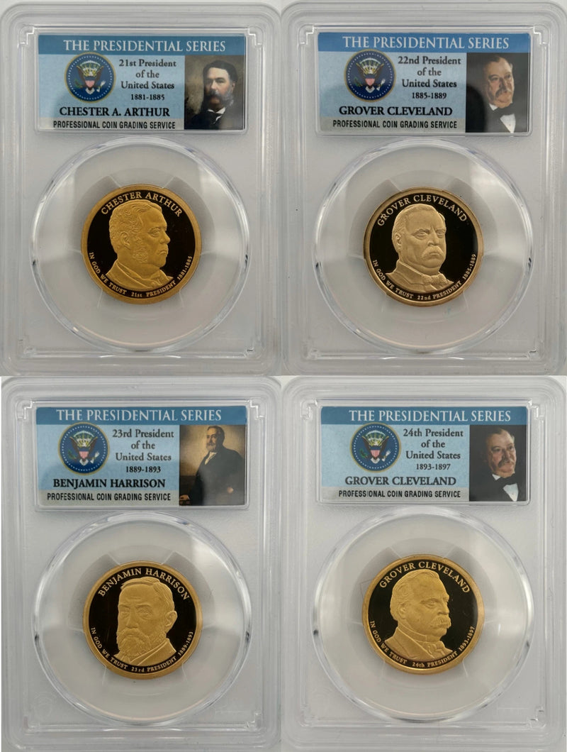 2011 - 2012 S 8 Coin Presidential $1 PCGS 69 Proof Dollar Set-1