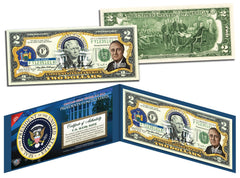 FRANKLIN D ROOSEVELT * President 1933-1945 * Colorized $2 Bill US Legal Tender-1