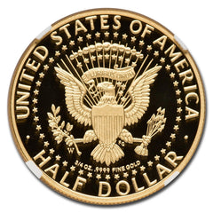 2014-W 3/4 oz Gold Kennedy Half Dollar PF-70 NGC (ER, JFK Label)-1