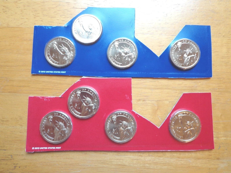 2014 P & D Presidential Dollar 8 Coin Set Lot Sealed Uncirculated Mint Cello-1