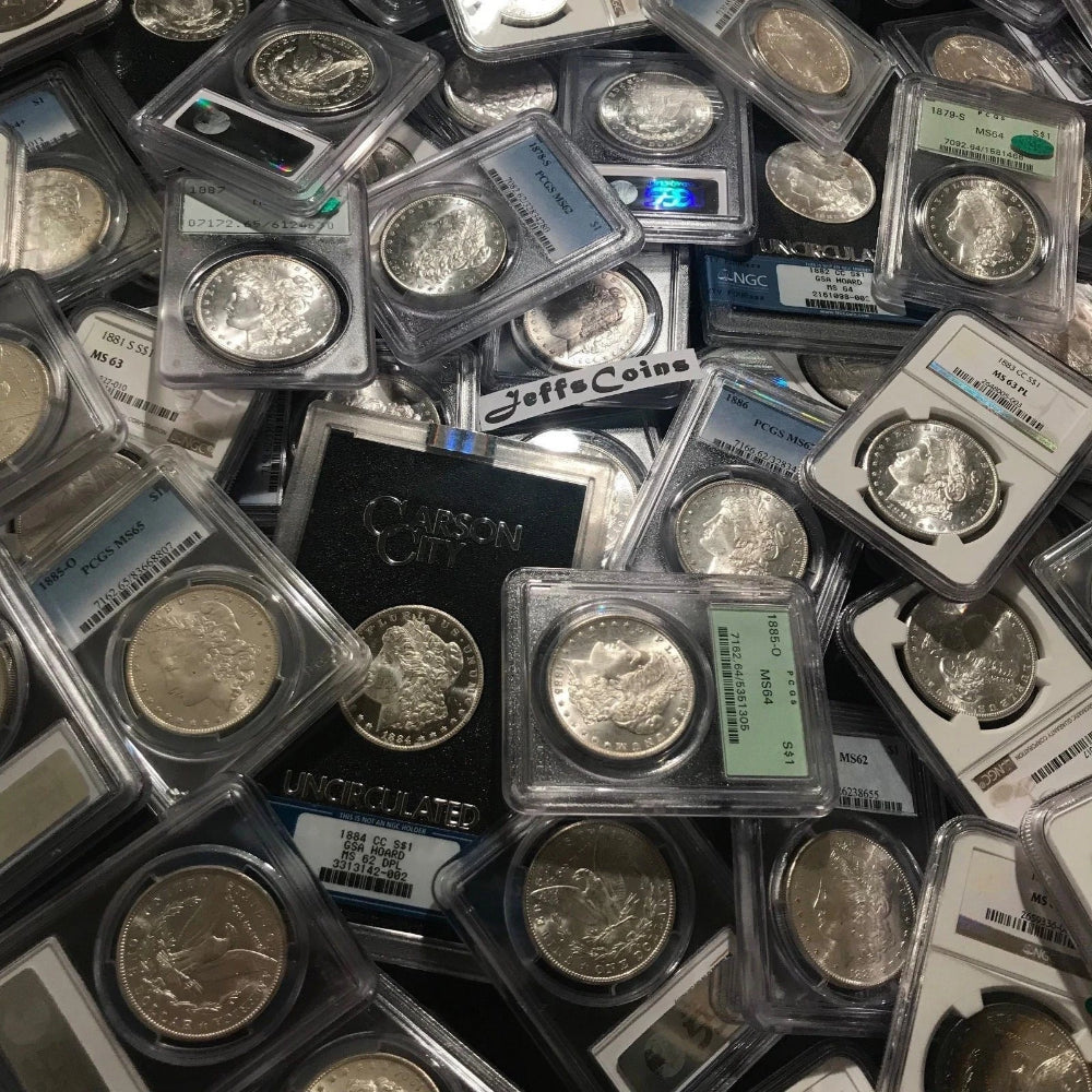 Estate Coin Lot US Morgan Silver Dollar ✯PCGS NGC ✯ O, S, P - BU MS UNC-4
