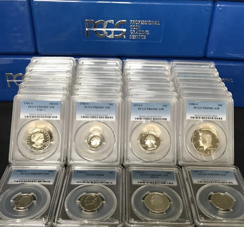 ✯ ESTATE SALE! ✯ PCGS Slabbed GRADED U.S. Proof Coin Hoard ✯ 3 SLAB LOT + BONUS-2