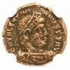Roman AE of Valentinian I (AD364-375)NGC(LG) Roman Coin Slab-2