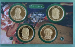 2009 S Proof Presidential 4 Coin US Mint Set of Golden Dollars Box and COA $1-1