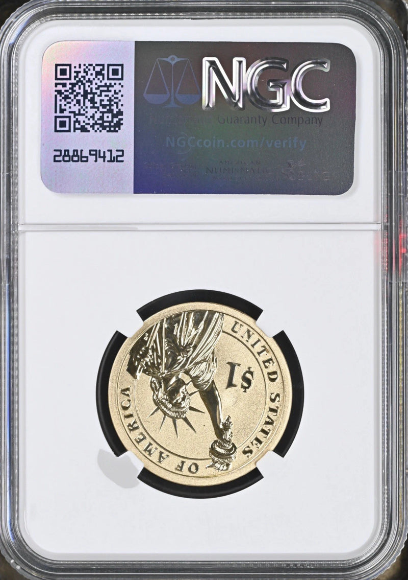 2015 P John F. Kennedy $1 Coin and Chronicles NGC Reverse PF 69-1