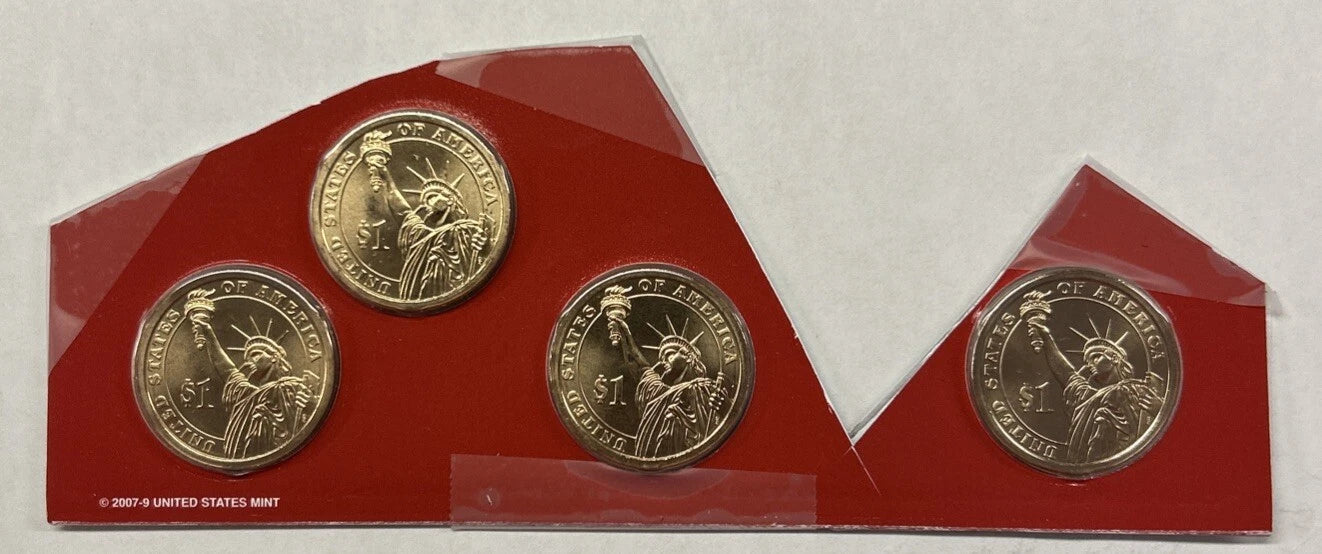 2010 D PRESIDENTIAL DOLLARS FROM MINT SET - 4 Coin Set-1