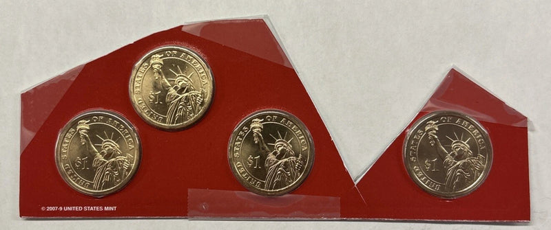 2010 D PRESIDENTIAL DOLLARS FROM MINT SET - 4 Coin Set-1
