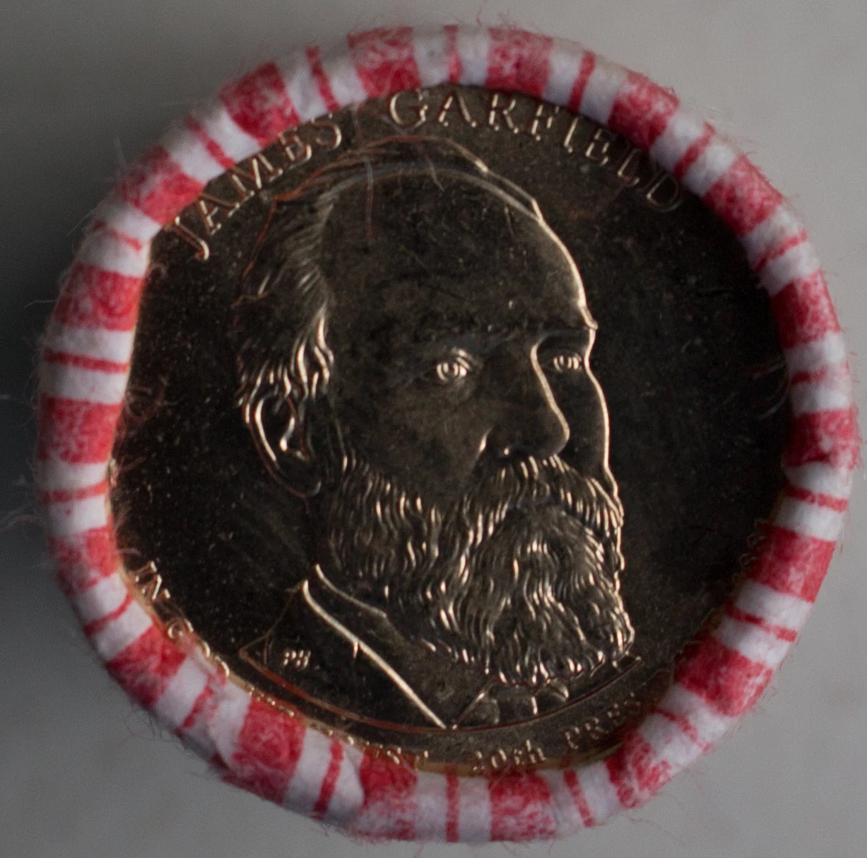 2011 P James A. Garfield Uncirculated One Dollar 25 Golden Coin Roll $1