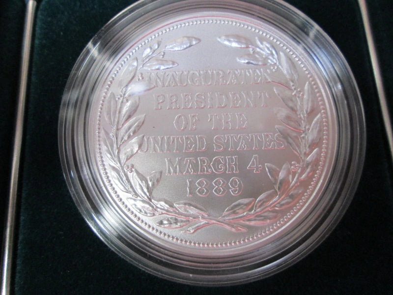 US Mint Presidential .999 Fine Silver 1oz. Medal Coin _ Benjamin Harrison