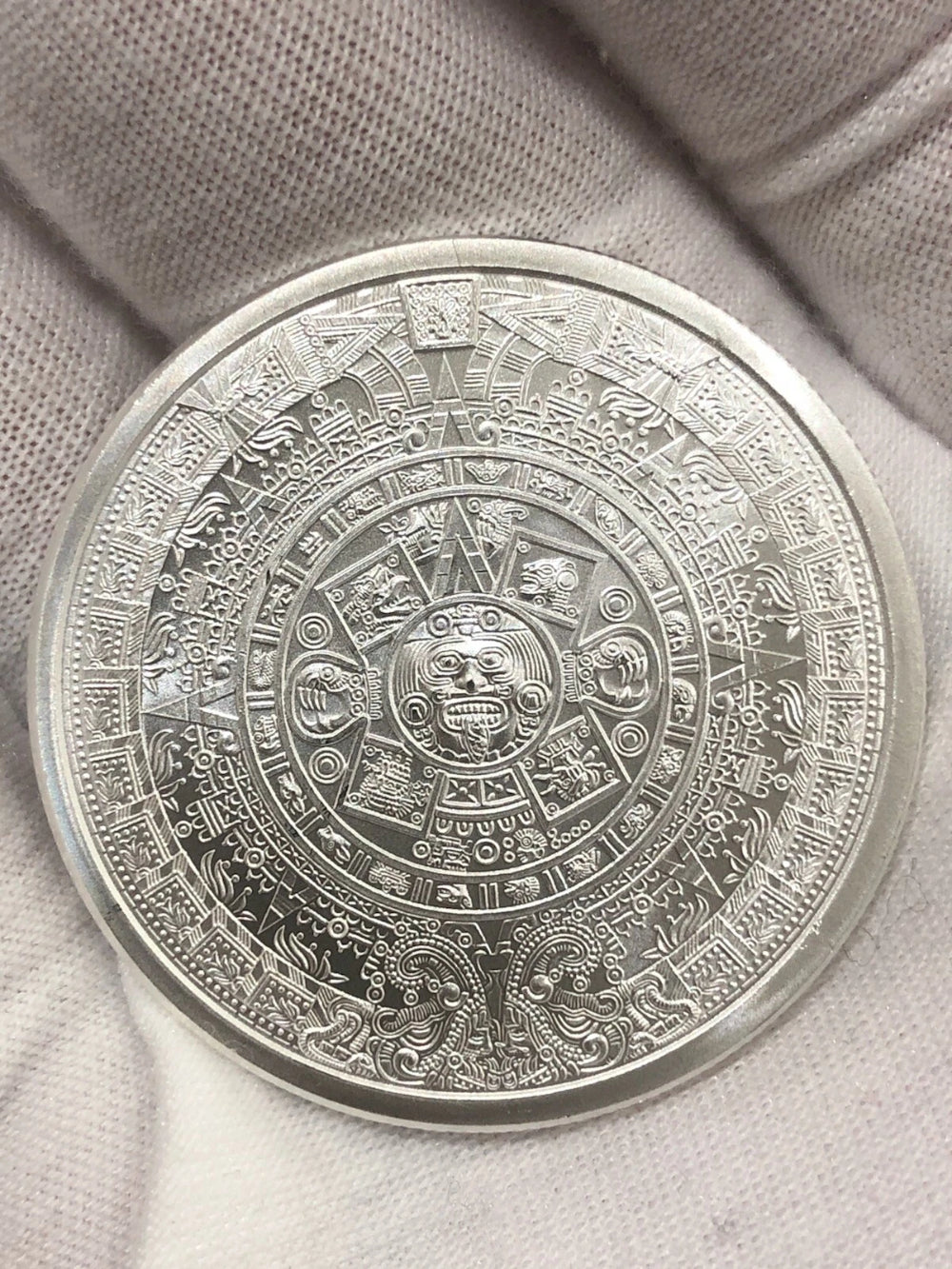 1 oz. Golden State Mint Silver Round Aztec Calendar .999 Fine - IN STOCK!-1