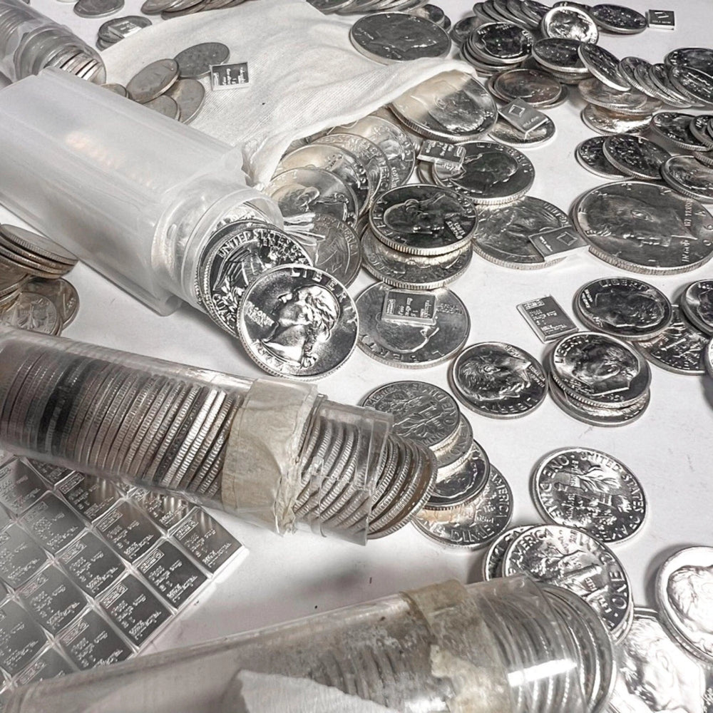 Lote mixto de medio dólar de plata sin circular | Monedas antiguas estadounidenses. Liquidación.-8