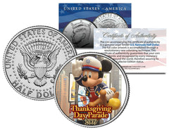 MICKEY MOUSE 2009 BALLOON NYC Thanksgiving Day Parade Genuine US JFK Half Dollar-1