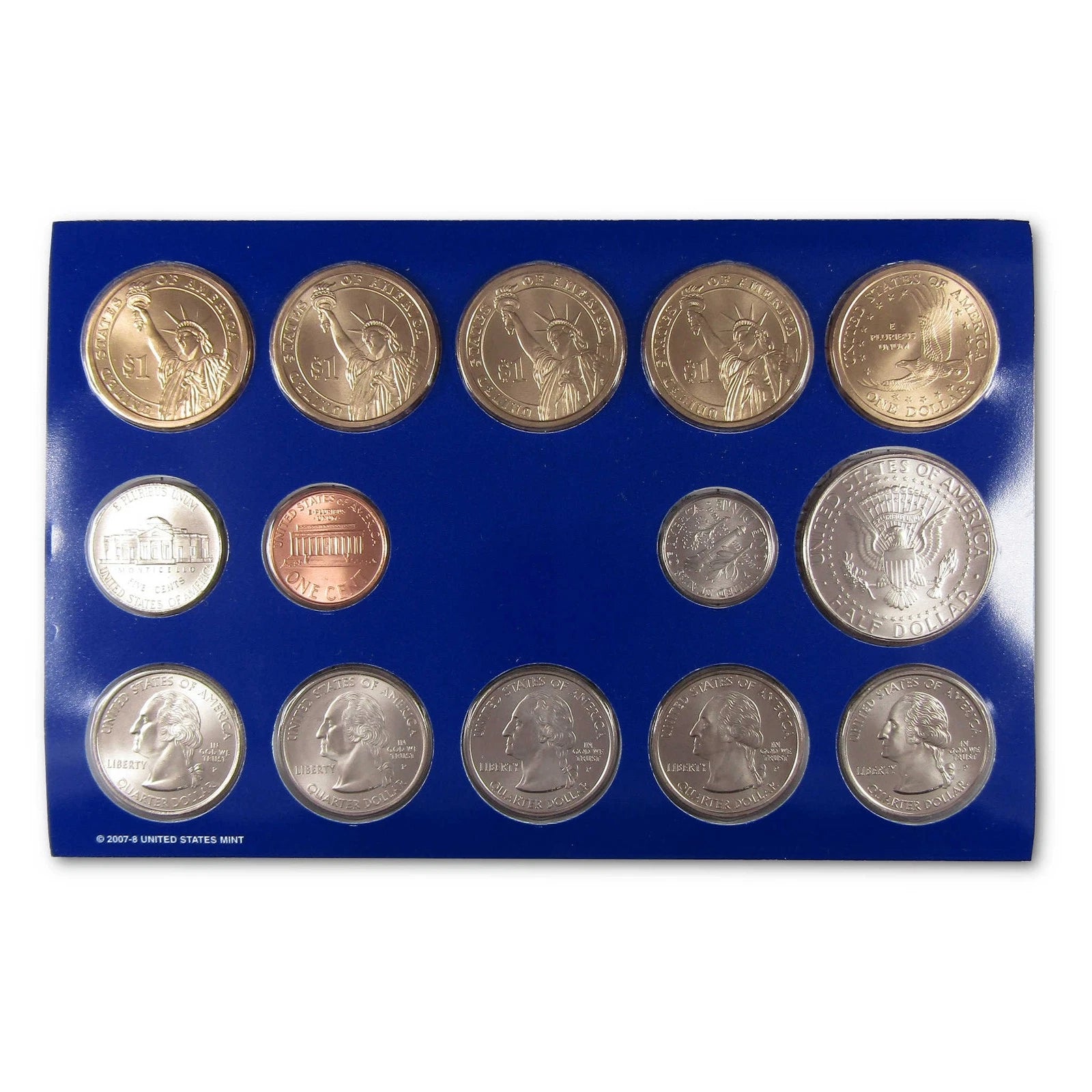 2008 Uncirculated Coin Set U.S Mint Government Packaging OGP COA-1