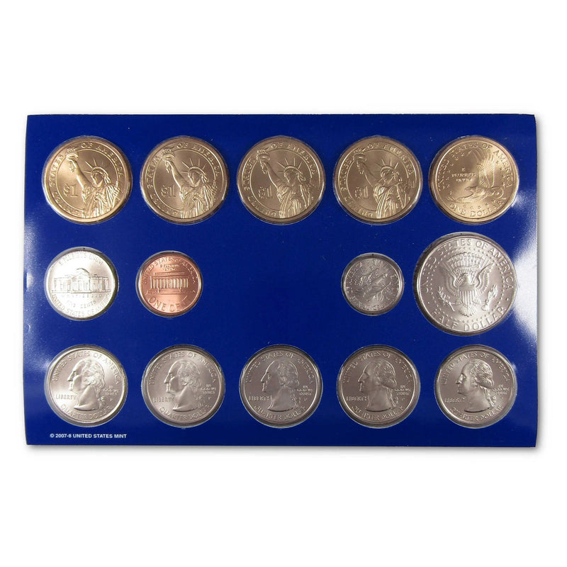 2008 Uncirculated Coin Set U.S Mint Government Packaging OGP COA-1
