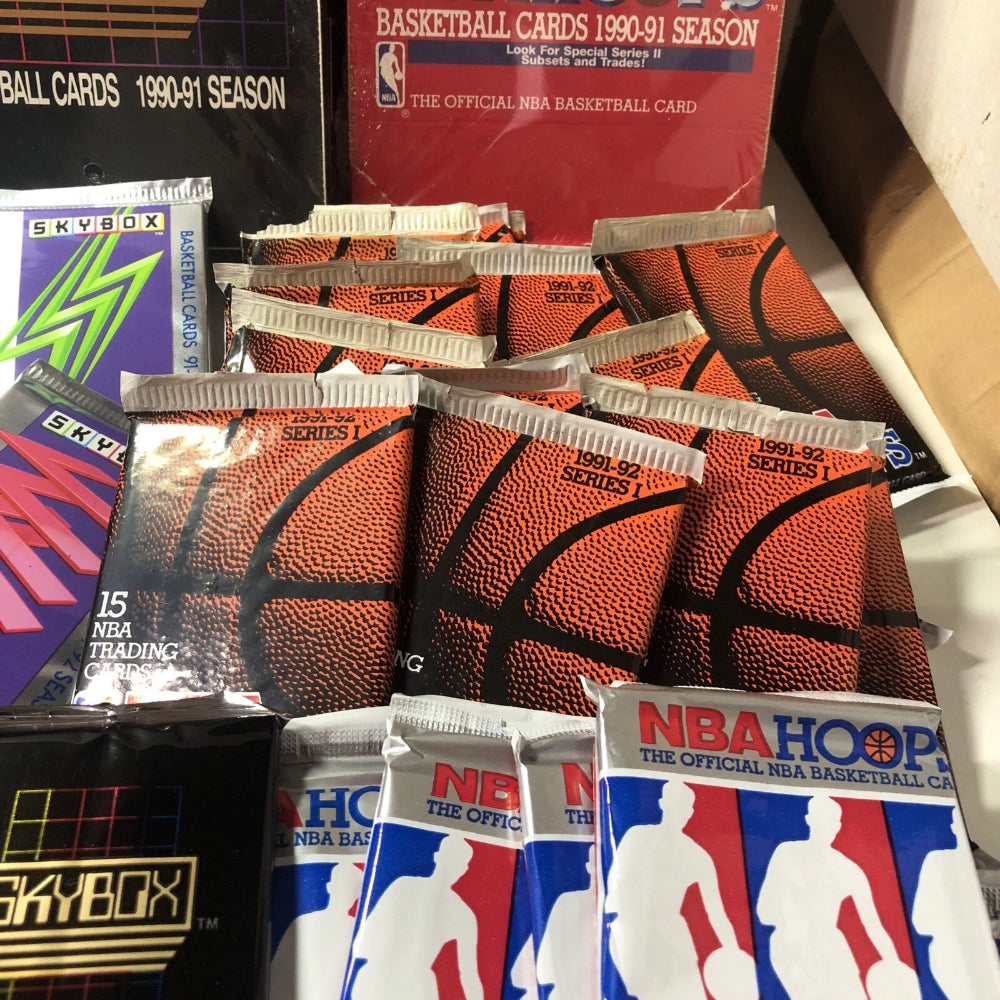 Bulk Lot of 55 Unopened Old Vintage NBA Basketball Cards in Sealed Packs NEW-3