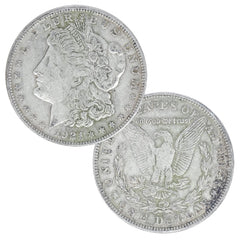 1921年 - 含銀量90%的摩根銀元（殘次品）-1