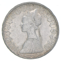 1958 Christopher Columbus Anniversary Italy 500 Lire Coin Silver-2