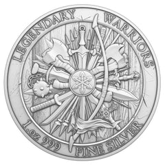 1 Troy oz William Wallace Design .999 Fine Silver Round-2