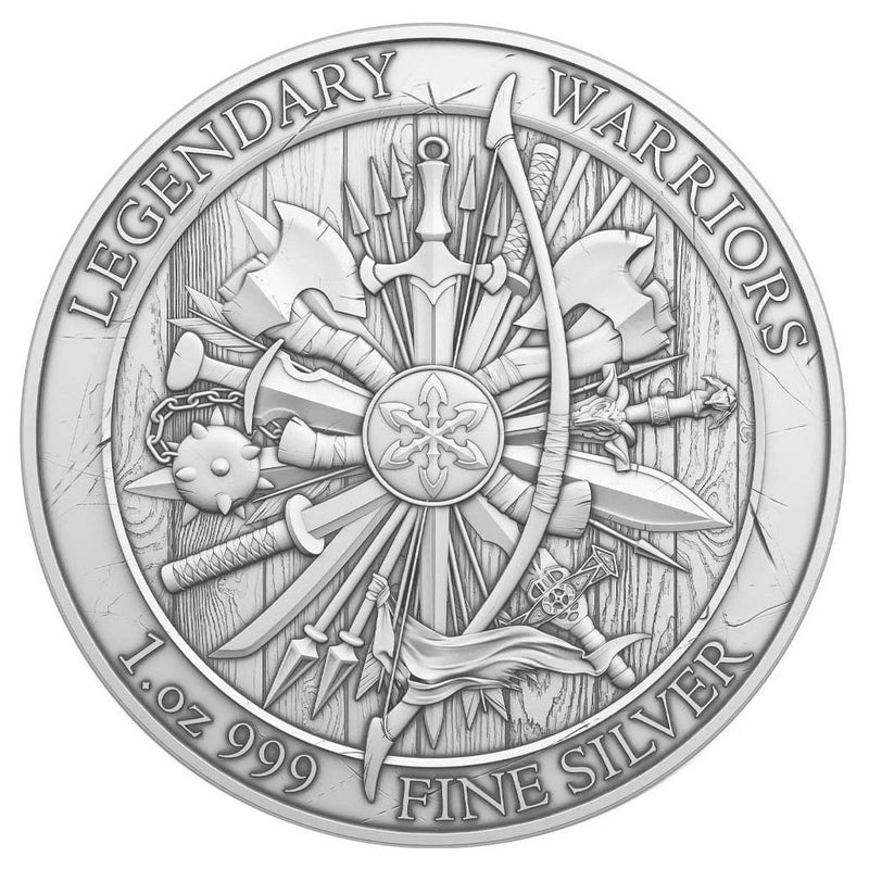 1 Troy oz William Wallace Design .999 Fine Silver Round-2