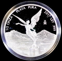 2017 Mexico Mo 1/2 oz Silver Proof Libertad Coin 999 Fine Silver in OGP capsule-1