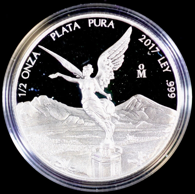 2017 Mexico Mo 1/2 oz Silver Proof Libertad Coin 999 Fine Silver in OGP capsule-1