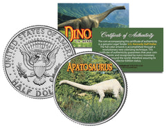 APATOSAURUS Dinosaur Collection JFK Kennedy Half Dollar Genuine U.S. Coin w/COA-1