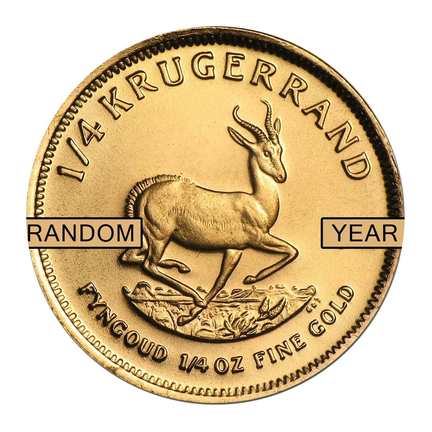 1/2 oz South African Gold Krugerrand Coin, Random Year Fine Gold Bullion, Precious Metal Investment Collectible