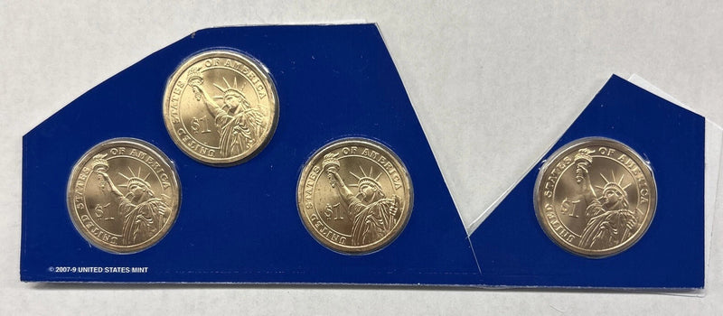 2010 P PRESIDENTIAL DOLLARS FROM MINT SET - 4 Coin Set With-1
