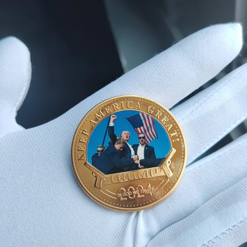 4 PCS 2024 President Trump Commemorative Coin Take America Back Metal Coin-1