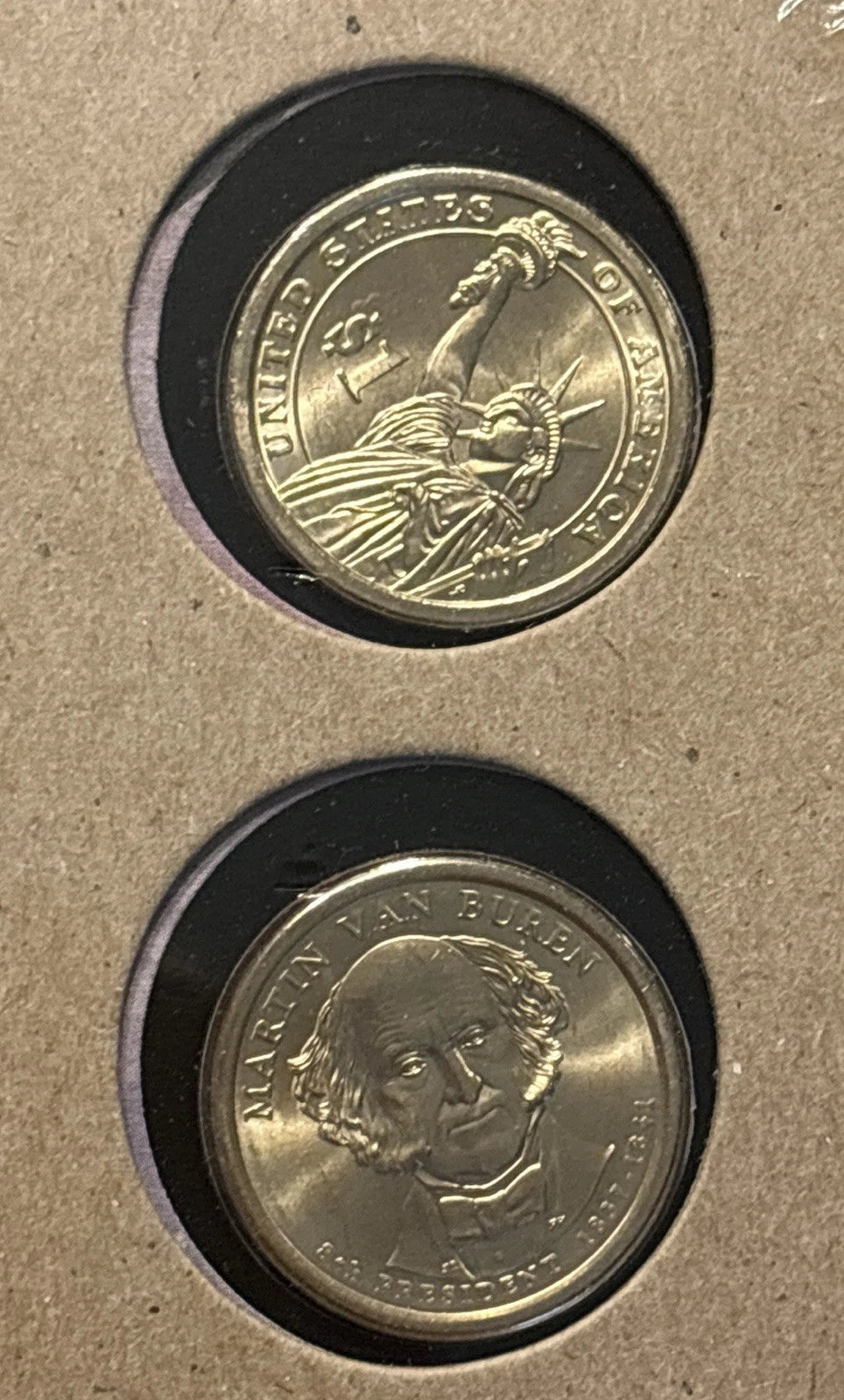 2008 P&D Martin Van Buren Presidential Dollars
