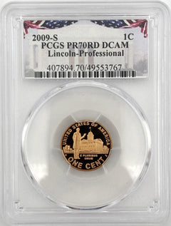 2009 S 3 Coin PCGS 70 RD DCAM Proof Special Release Lincolns, Childhood/Pro/Pres-1