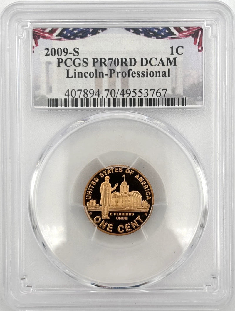 2009 S 3 Coin PCGS 70 RD DCAM Proof Special Release Lincolns, Childhood/Pro/Pres-1