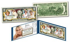PRINCESS DIANA 1997-2017 20th ANNIVERSARY Genuine Legal Tender U.S. $2 Bill-1