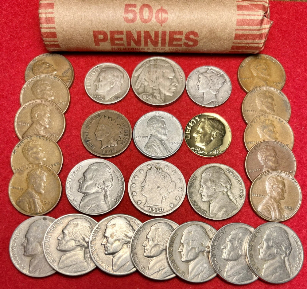 *SALE* HUGE US COIN COLLECTION BULLION VINTAGE LOT Gold GP 90% Silver 75+ Coins!-1