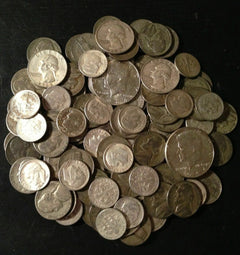 SILVER ESTATE SALE LOT ~ PRE 1965 MIXED 90% US OLD COINS ~90% QUARTER INCLUDED-1