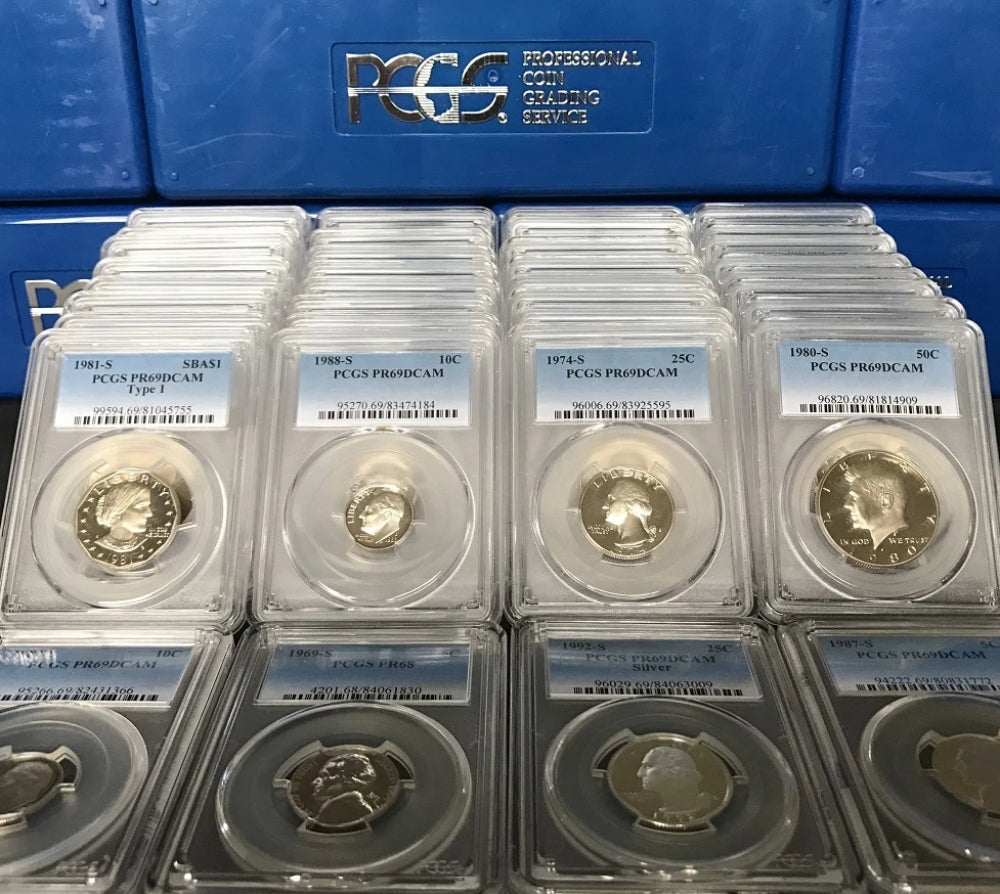 ✯ LOT OF (2) PCGS Slabbed GRADED U.S. Proof Coins ✯ ESTATE HOARD SALE!-1