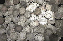 Monedas de diez centavos Mercury + Monedas de diez centavos Barber ✯ Lotes antiguos de monedas de plata de EE. UU. ✯ Monedas antiguas de época ✯-1