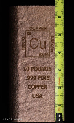 10 Pounds Fine Copper Bar Rectangle Ingot Element Design | 10lbs-2