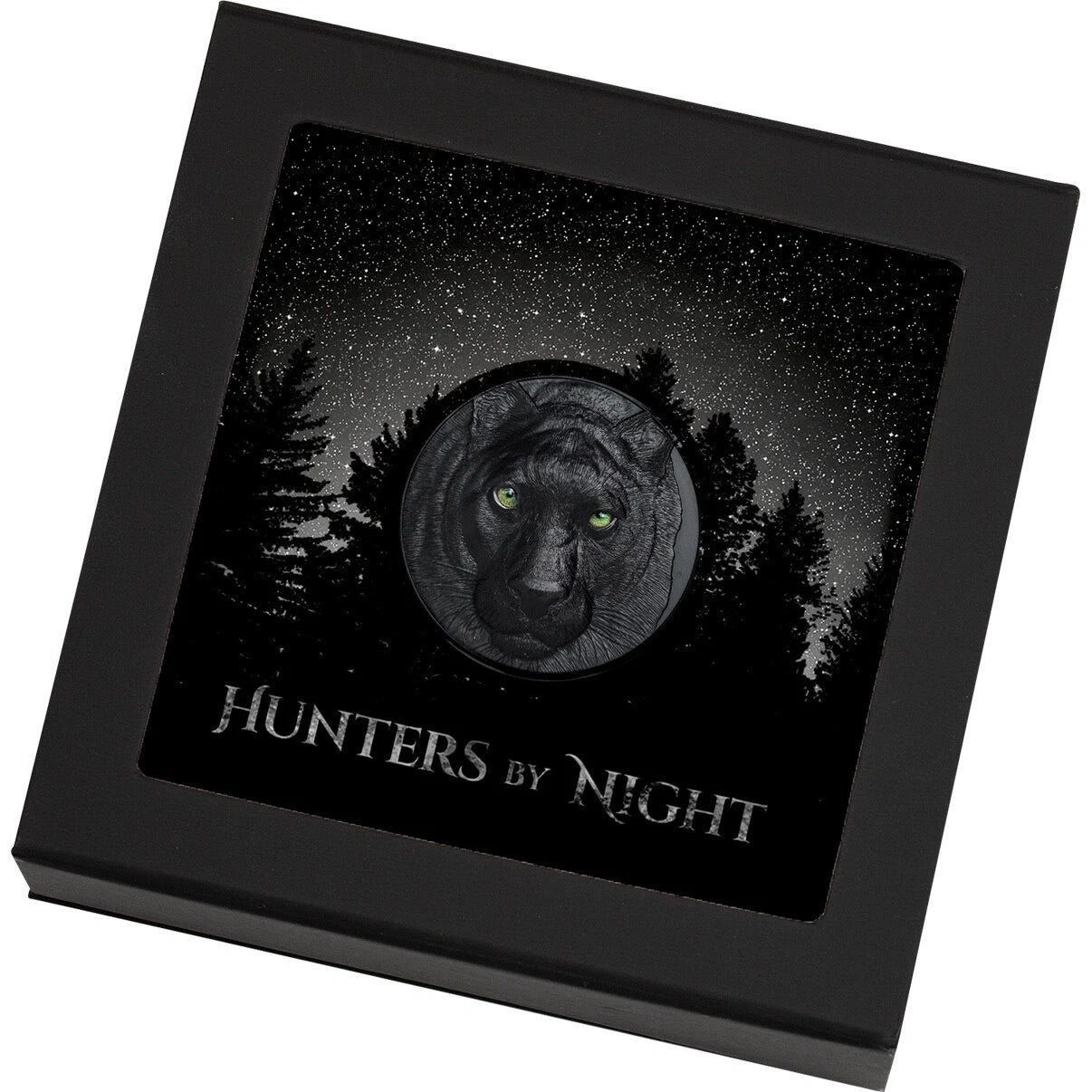 Black Panther 2 oz silver coin obsidian black Palau 2020