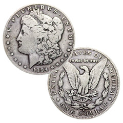 1921 年以前發行的 90% 銀質摩根銀元（1878-1904 年），流通品相良好或更佳。-1