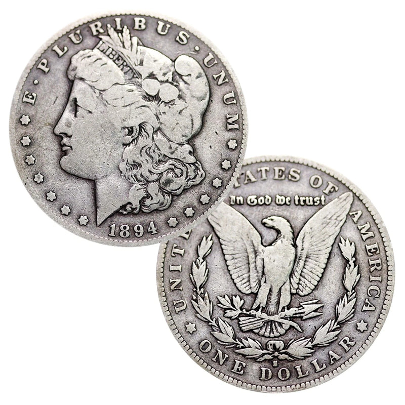 1921 年以前發行的 90% 銀質摩根銀元（1878-1904 年），流通品相良好或更佳。