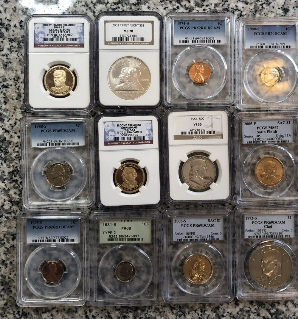 ✯ PCGS NGC GRADED US COIN ✯1 SLAB LOT✯ CLAD SILVER ✯ ESTATE 10 YEARS++✯-1