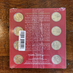 2015 Presidential Dollar 8-Coin Mint Shrink Wrapped Annual Uncirculated Set+ COA-1