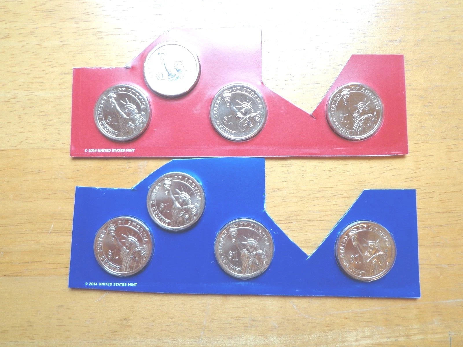 2015 P & D Presidential Dollar 8 Coin Set Lot Sealed Uncirculated Mint Cello-1