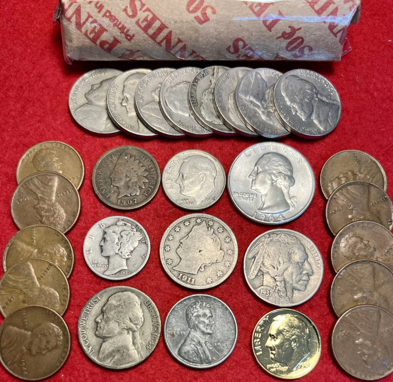 *SALE* NICE US COIN COLLECTION BULLION VINTAGE LOT Gold GP 90% Silver 75+ Coins!-1